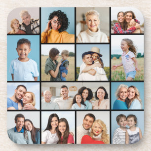 Create Your Own 15 Photo Collage Coaster