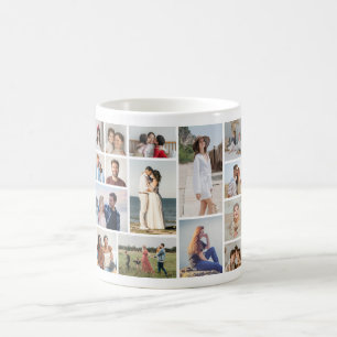 Create Your Own 15 Photo Collage Coffee Mug