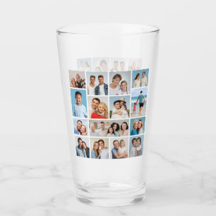 Create Your Own 15 Photo Collage Glass