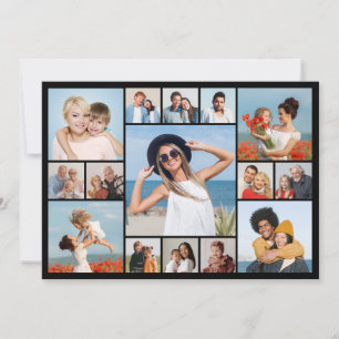 Create Your Own 15 Photo Collage Greeting Card