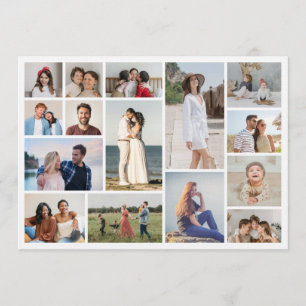 Create Your Own 15 Photo Collage Invitation