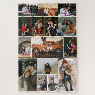 Create Your Own 15 Photo Collage Jigsaw Puzzle