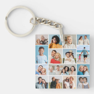 Create Your Own 15 Photo Collage Keychain