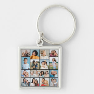 Create Your Own 15 Photo Collage Keychain