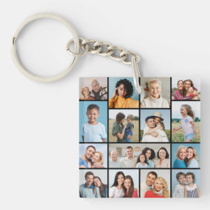 Create Your Own 15 Photo Collage Keychain