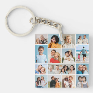 Create Your Own 15 Photo Collage Keychain