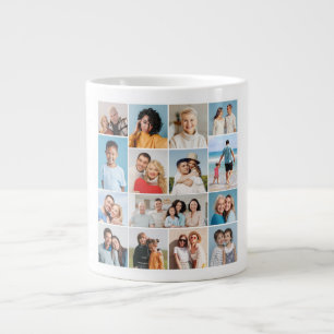 Create Your Own 15 Photo Collage Large Coffee Mug