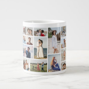 Create Your Own 15 Photo Collage Large Coffee Mug
