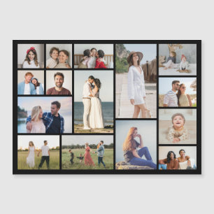 Create Your Own 15 Photo Collage Magnetic Card