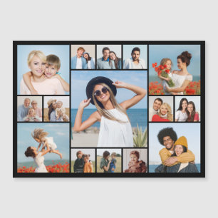 Create Your Own 15 Photo Collage Magnetic Card