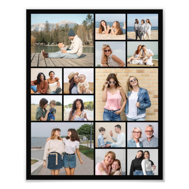 Create Your Own 15 Photo Collage Photo Enlargement (Front)