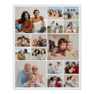 Create Your Own 15 Photo Collage Poster