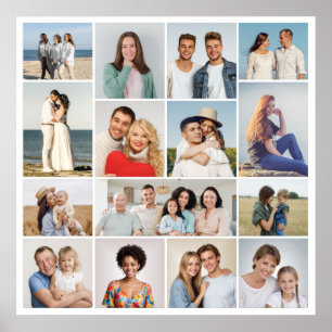 Create Your Own 15 Photo Collage Poster