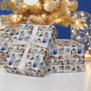 Create Your Own 15 Photo Collage Wrapping Paper