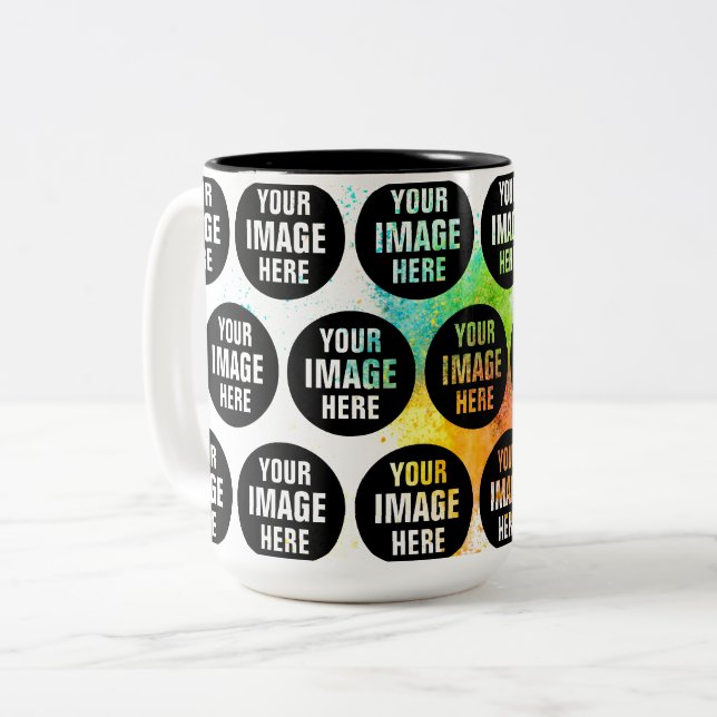 Create Your Own 15oz Two Tone Coffee Mug (Front Left)