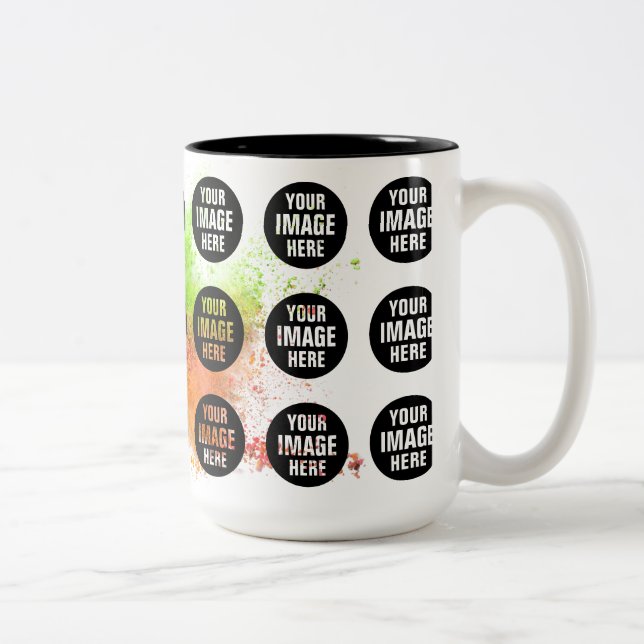 Create Your Own 15oz Two Tone Coffee Mug (Right)
