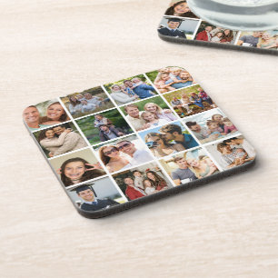 Create your Own 16 Photo Collage Coaster