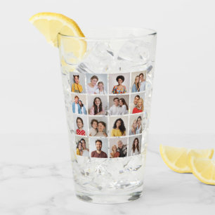Create Your Own 16 Photo Collage Glass