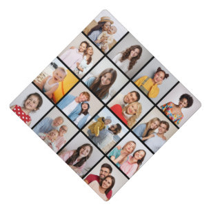 Create Your Own 16 Photo Collage  Graduation Cap Topper