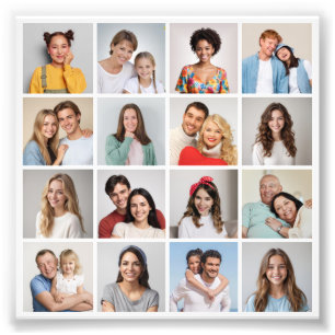 Create Your Own 16 Photo Collage Photo Enlargement