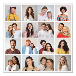 Create Your Own 16 Photo Collage Photo Enlargement