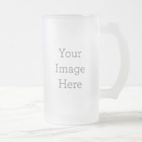 Create Your Own 16oz Frosted Glass Beer Mug