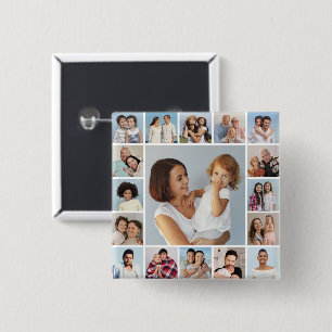 Create Your Own 17 Photo Collage Button