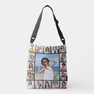 Create Your Own 17 Photo Collage Crossbody Bag