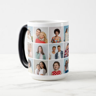 Create Your Own 18 Photo Collage Magic Mug