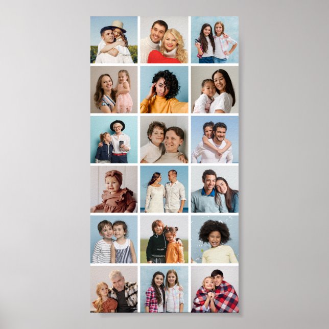 Create Your Own 18 Photo Collage Poster (Front)