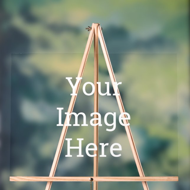 Custom 45.7 cm x 60.7 cm Acrylic Sign (Neutral)