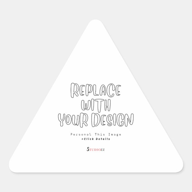 Create Your Own 1.5 inch Triangle Sticker (Front)