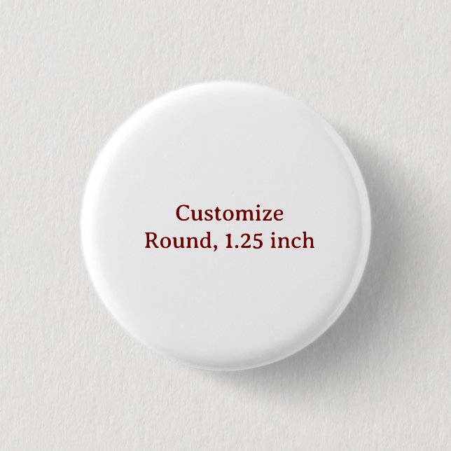 Create Your Own 1¼ Round Button (Front)