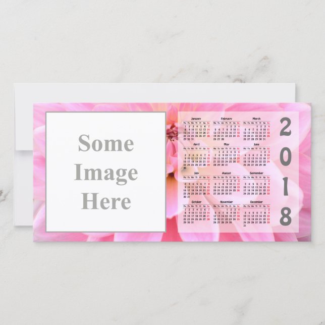 Create your own 2018 Calendar Photo Card (Front)