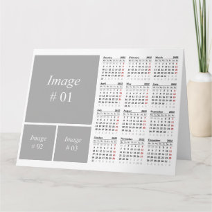 Create your own 2022 calendar card