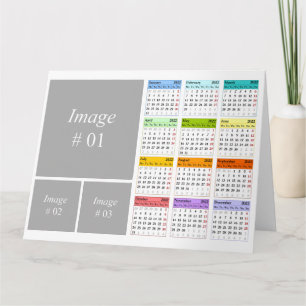 Create your own 2022 calendar card
