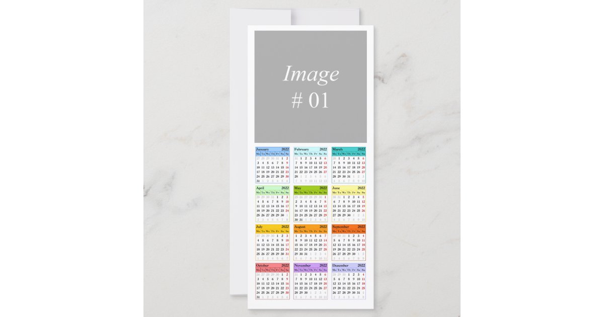 Create Your Own 2023 Calendar Flat Card Zazzleca