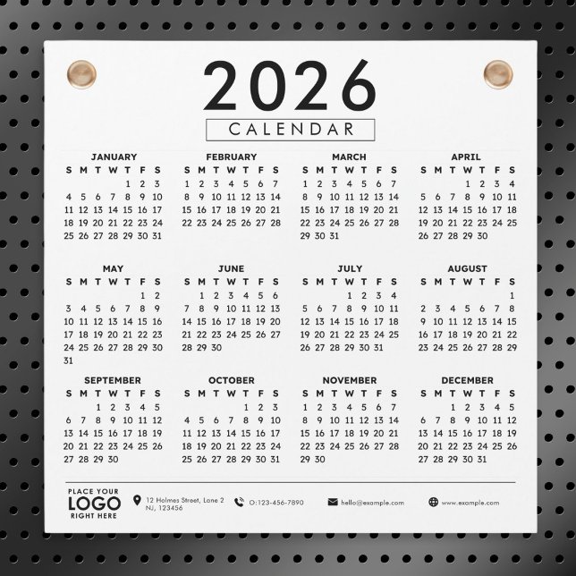 Create Your Own 2026 Business Logo Calendar (2026 custom logo calendar for business)