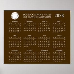 Create Your Own 2026 Company Calendar Poster