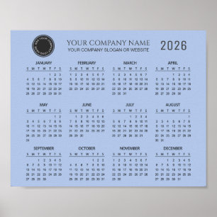 Create Your Own 2026 Company Calendar Poster