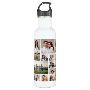 Create Your Own 20 Photo Collage 710 Ml Water Bottle