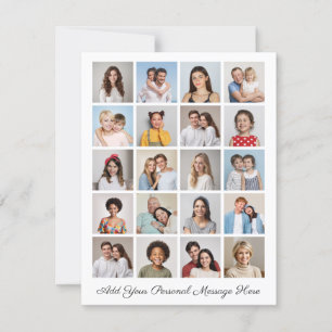 Create Your Own 20 Photo Collage Add Your Greeting Card