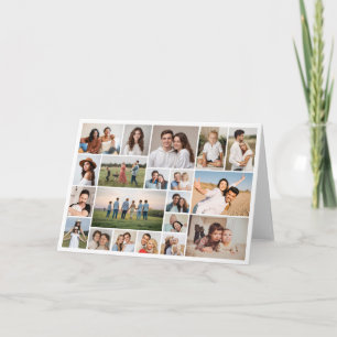 Create Your Own 20 Photo Collage Greeting Card