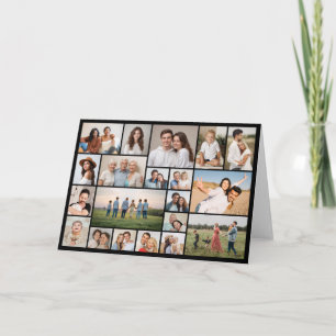 Create Your Own 20 Photo Collage Greeting Card