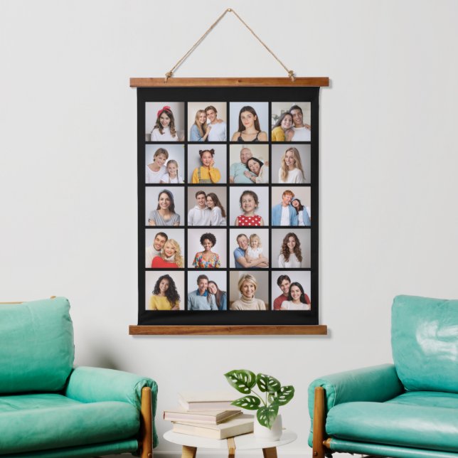 Create Your Own 20 Photo Collage Hanging Tapestry (Living Room)
