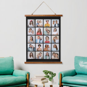 Create Your Own 20 Photo Collage Hanging Tapestry