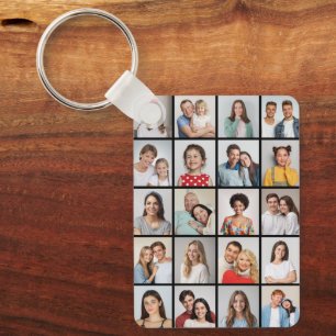 Create Your Own 20 Photo Collage Keychain