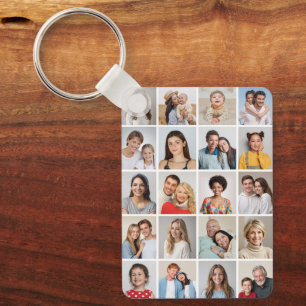 Create Your Own 20 Photo Collage Keychain