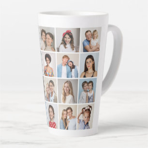 Create Your Own 20 Photo Collage Latte Mug