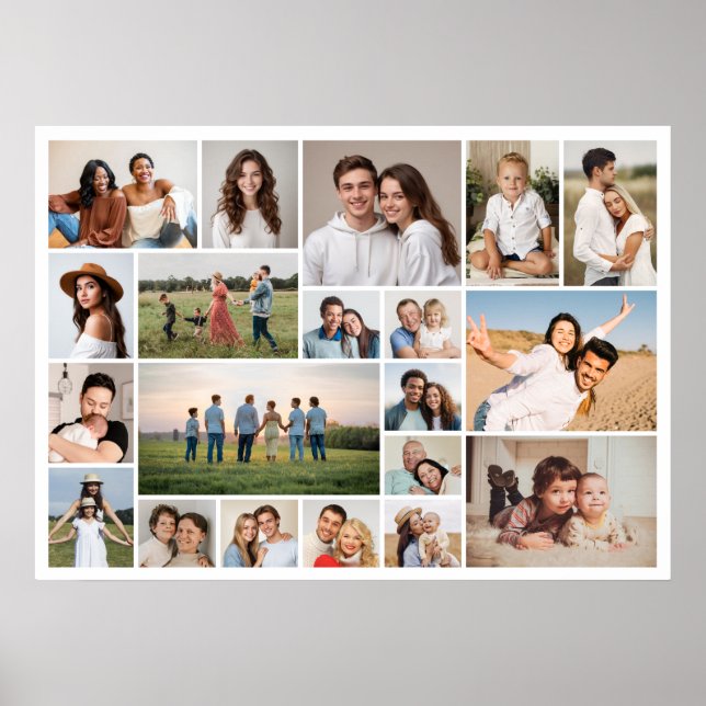 Create Your Own 20 Photo Collage  Poster (Front)